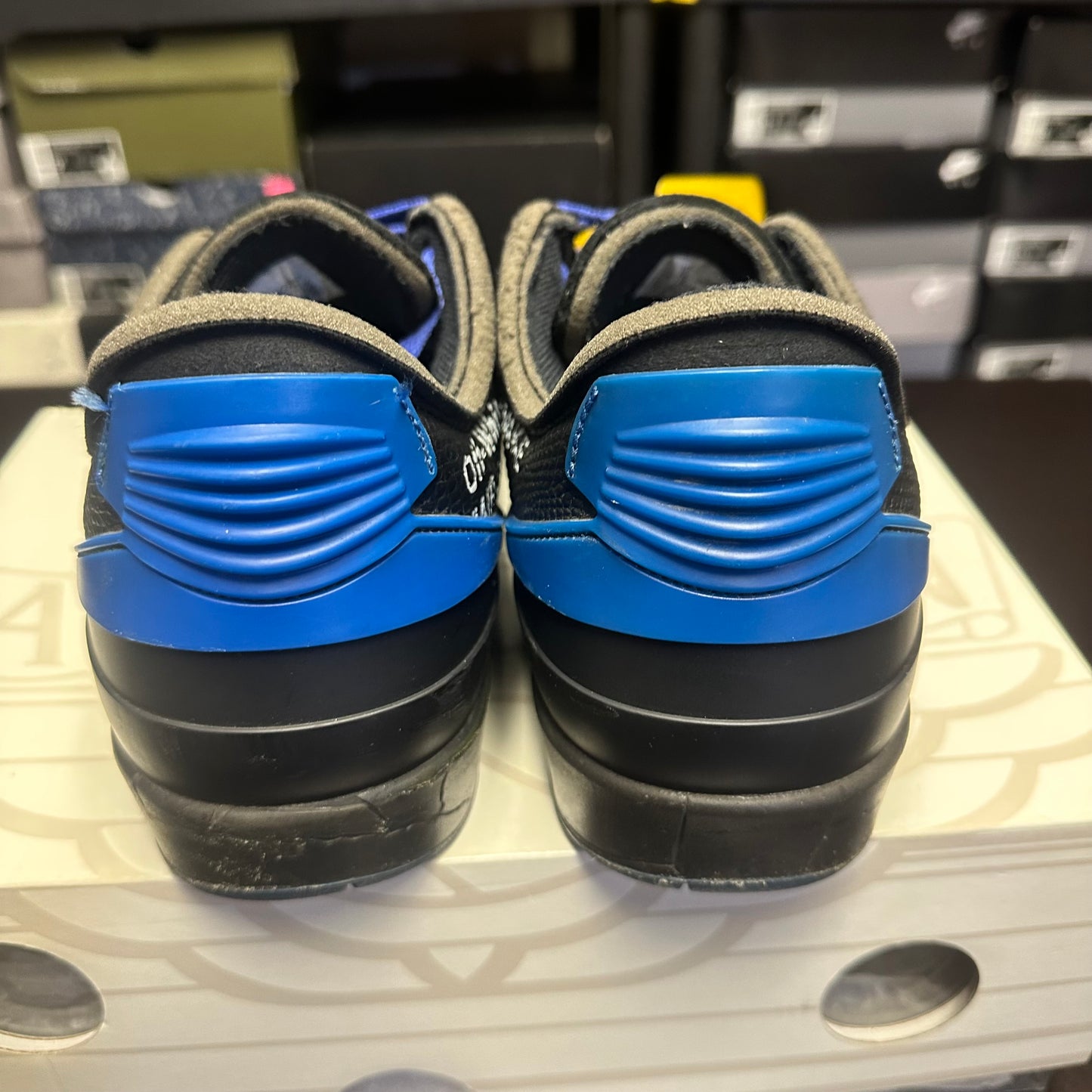 Jordan 2 Retro Low Off-White Black Blue (Pre-Owned) (10)
