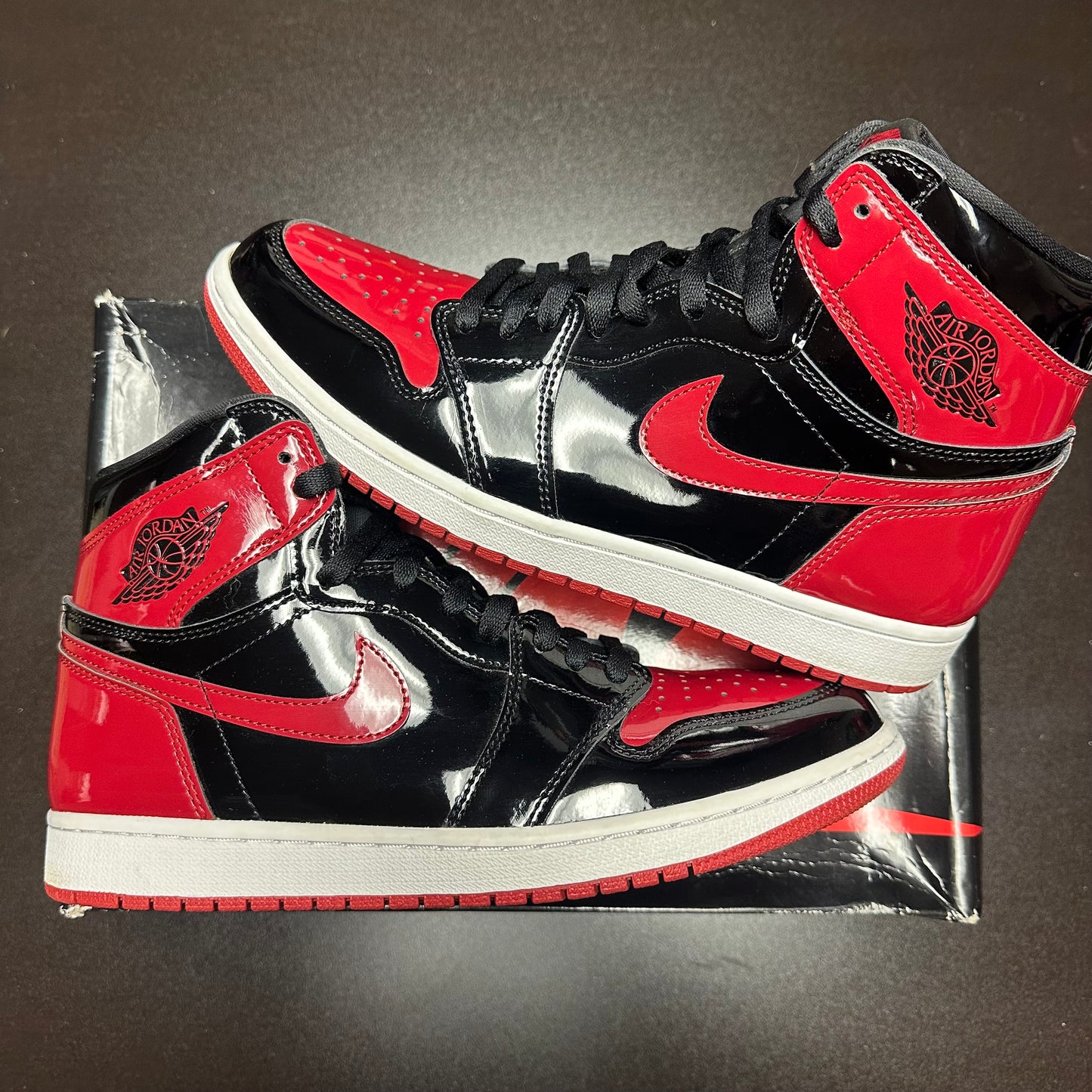 Jordan 1 Retro High Patent Bred (Pre-Owned) (10)