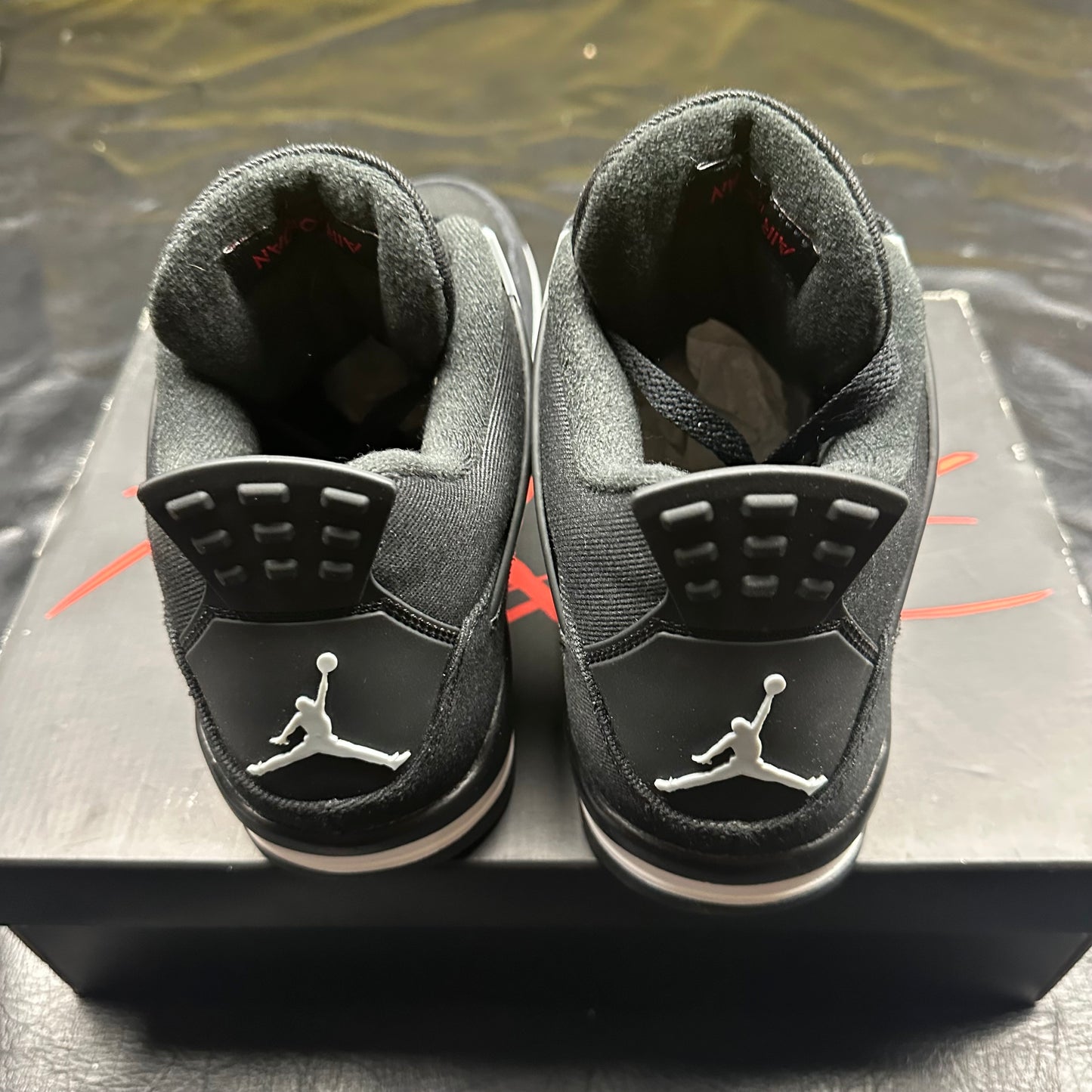 Jordan 4 Retro Black Canvas (Tried On) (11.5)