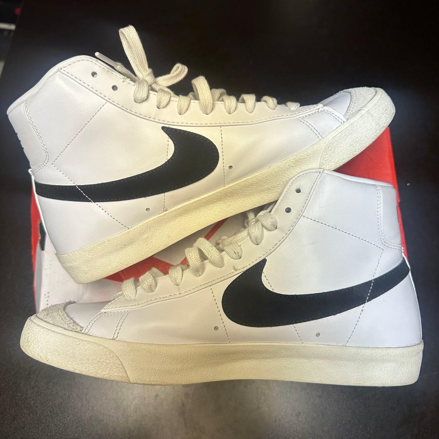 Nike Blazer Mid 77 White Black (Pre-Owned) (11) *REPLACEMENT BOX*