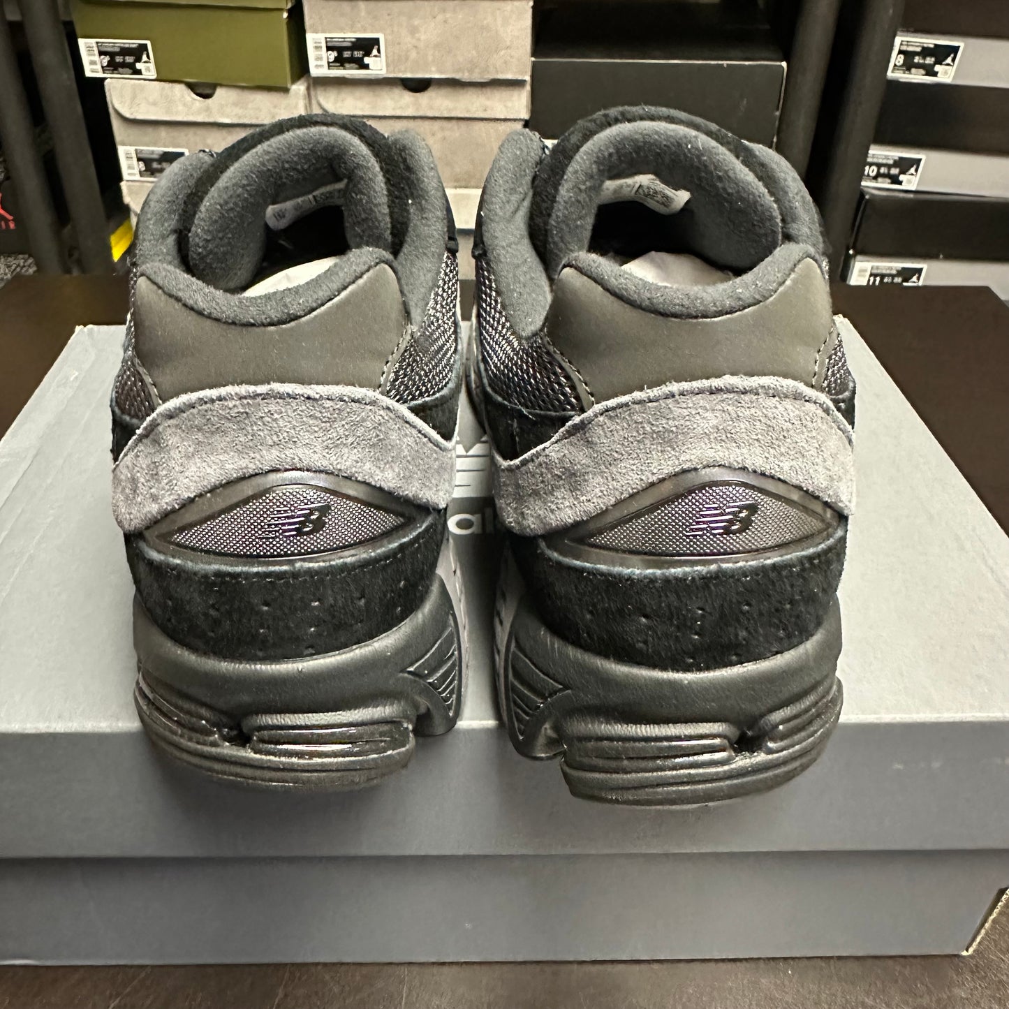 New Balance 2002R Black Dark Grey