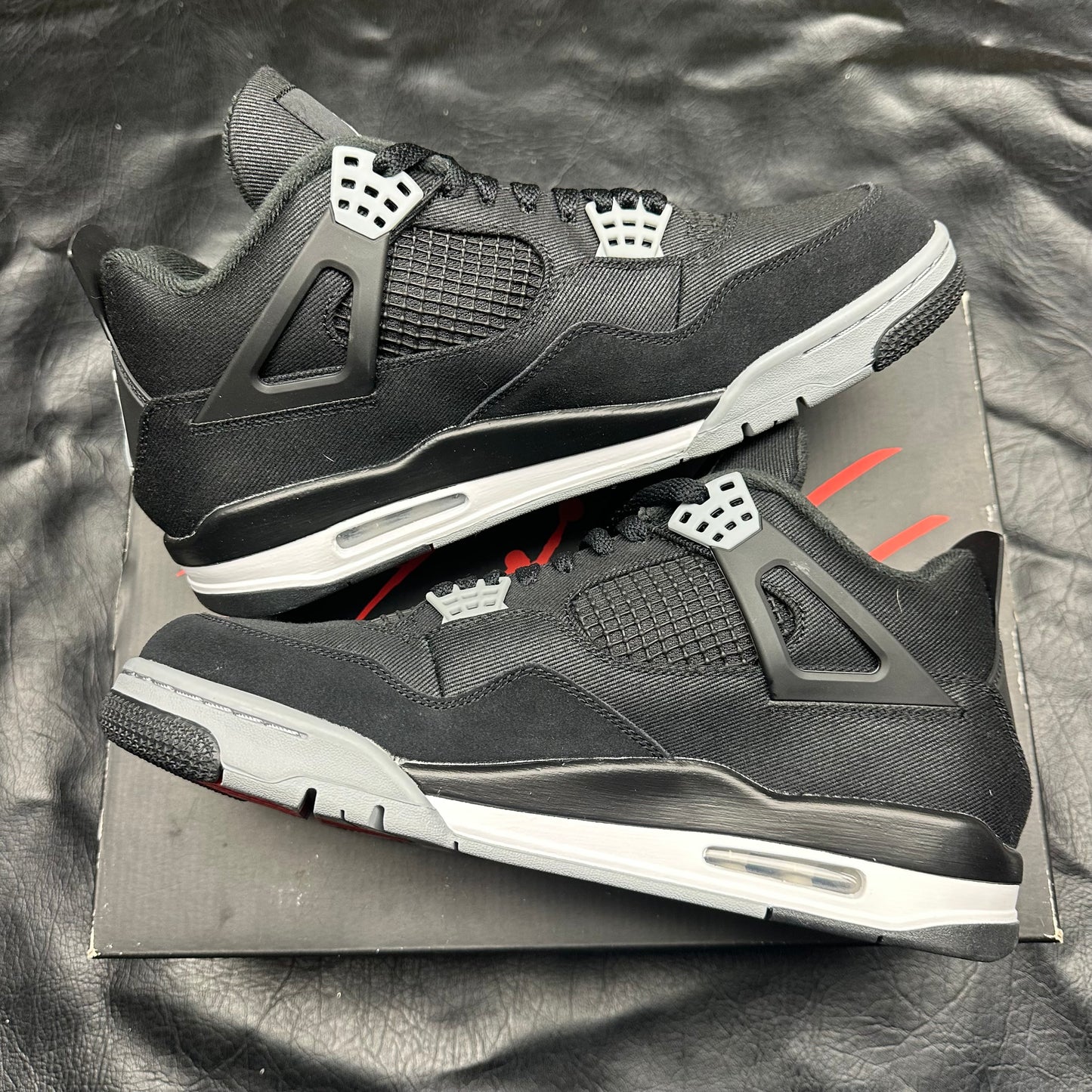 Jordan 4 Retro Black Canvas (Tried On) (11.5)
