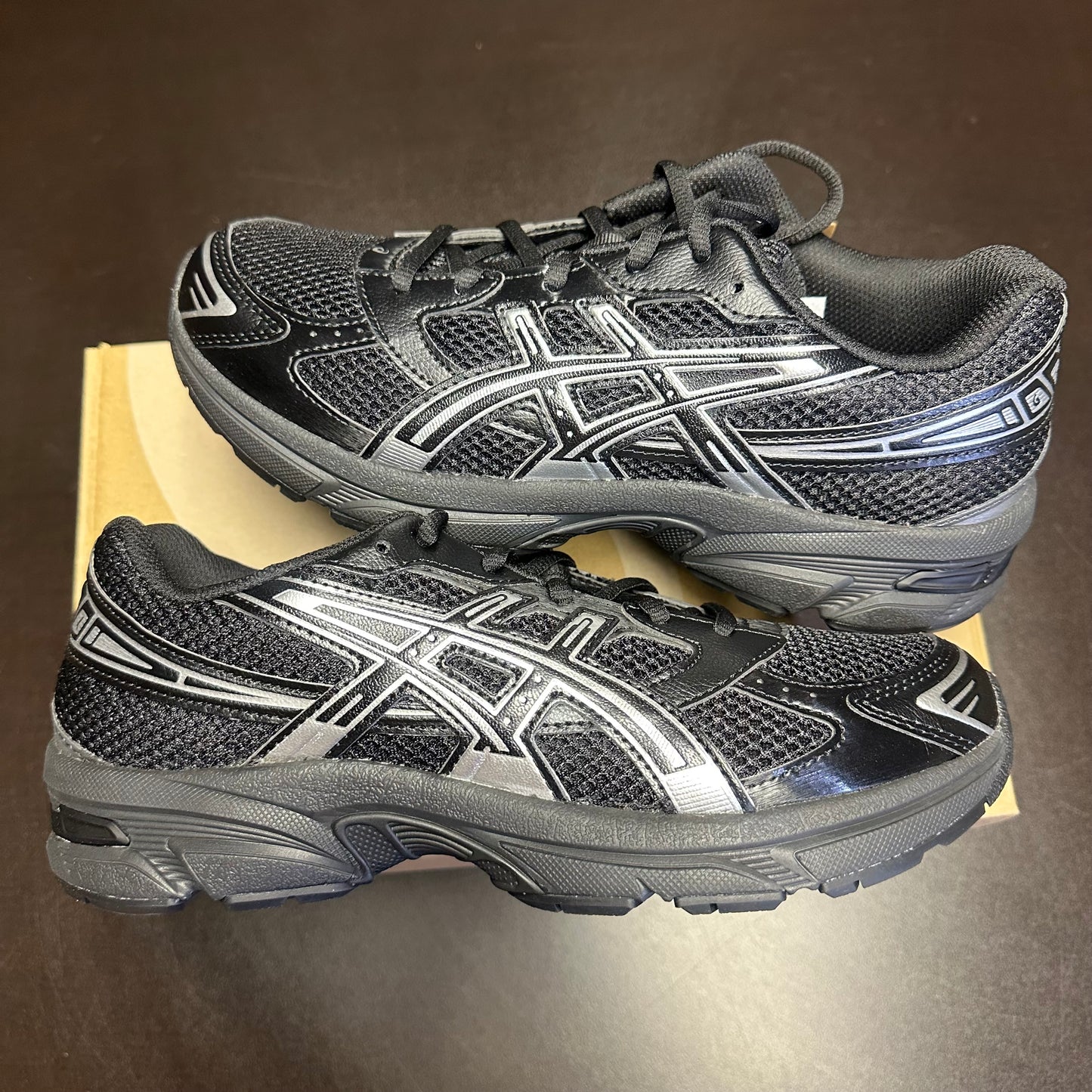 ASICS GEL-1130 Black Pure Silver (GS)