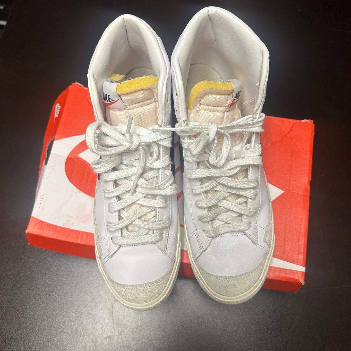 Nike Blazer Mid 77 White Black (Pre-Owned) (11) *REPLACEMENT BOX*
