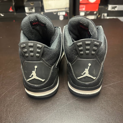 Jordan 4 Retro Black Canvas (Pre-Owned) (11) *NO BOX*
