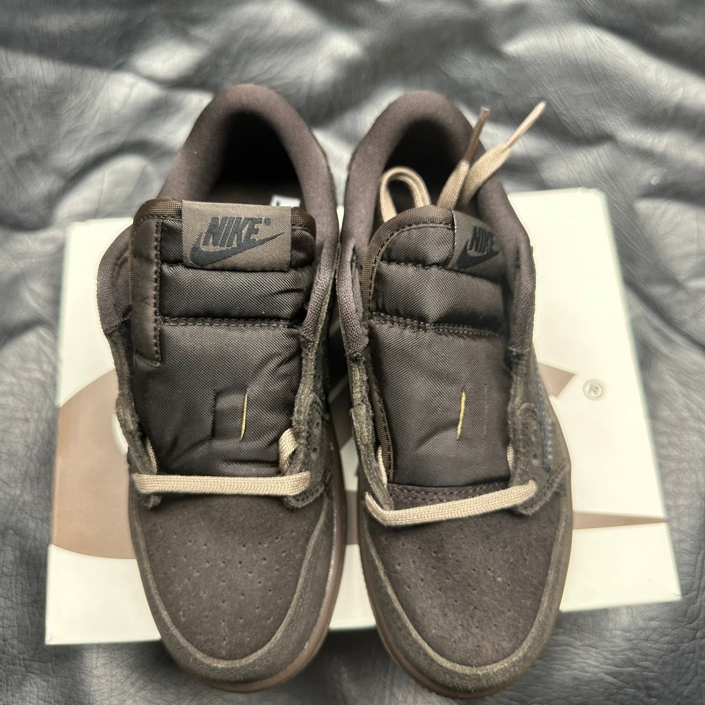 Jordan 1 Retro Low Travis Scott Velvet Brown (PRESCHOOL)