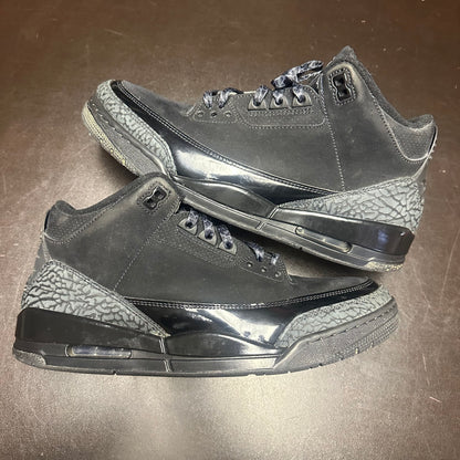 Jordan 3 Retro Black Cat (Pre-Owned) (11.5) *NO BOX*