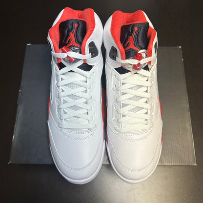Jordan 5 Retro Fire Red Black Tongue