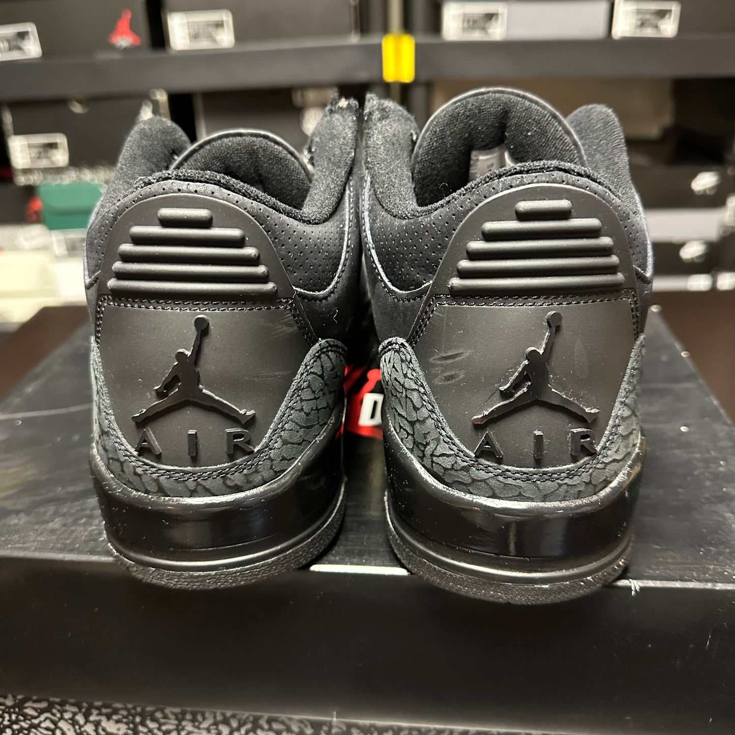 Jordan 3 Retro Black Cat (Pre-Owned) (9) *REPLACEMENT LID*
