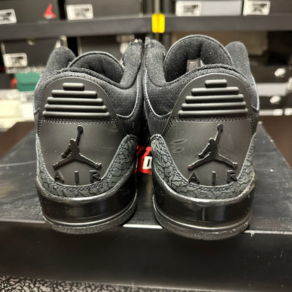 Jordan 3 Retro Black Cat (Pre-Owned) (9) *REPLACEMENT LID*