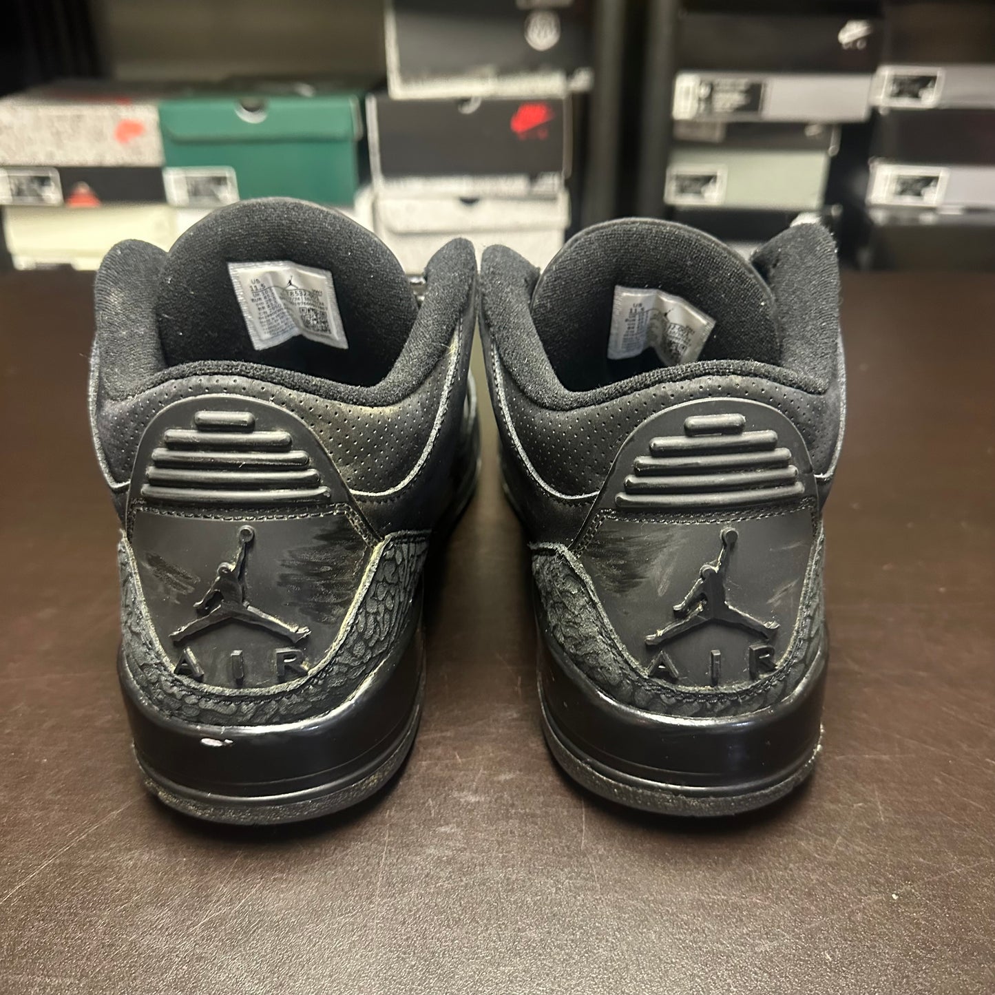 Jordan 3 Retro Black Cat (Pre-Owned) (11.5) *NO BOX*