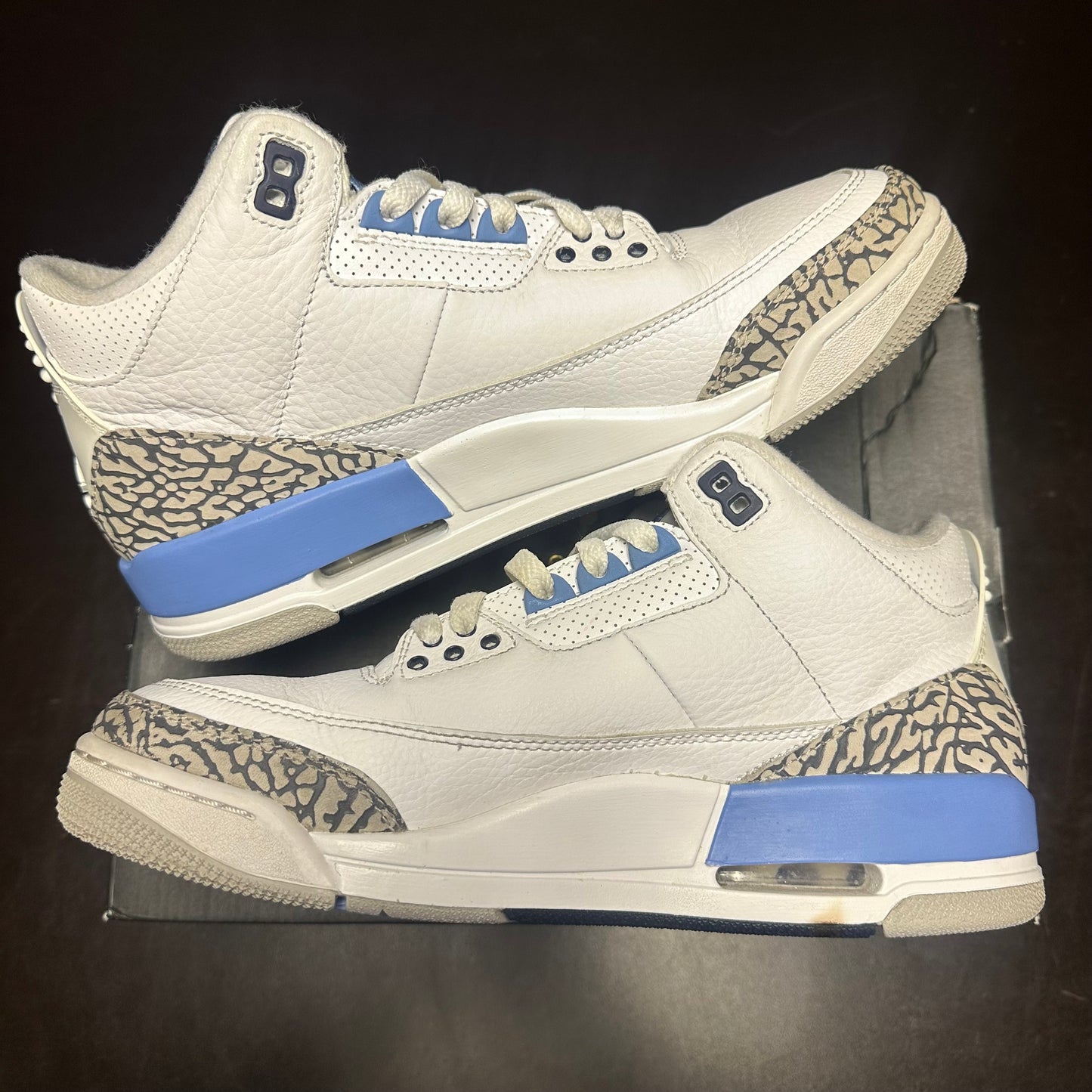 Jordan 3 Retro UNC (Pre-Owned) (8) *REPLACEMENT BOX*