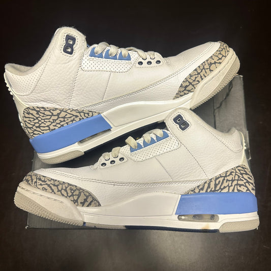 Jordan 3 Retro UNC (Pre-Owned) (8) *REPLACEMENT BOX*