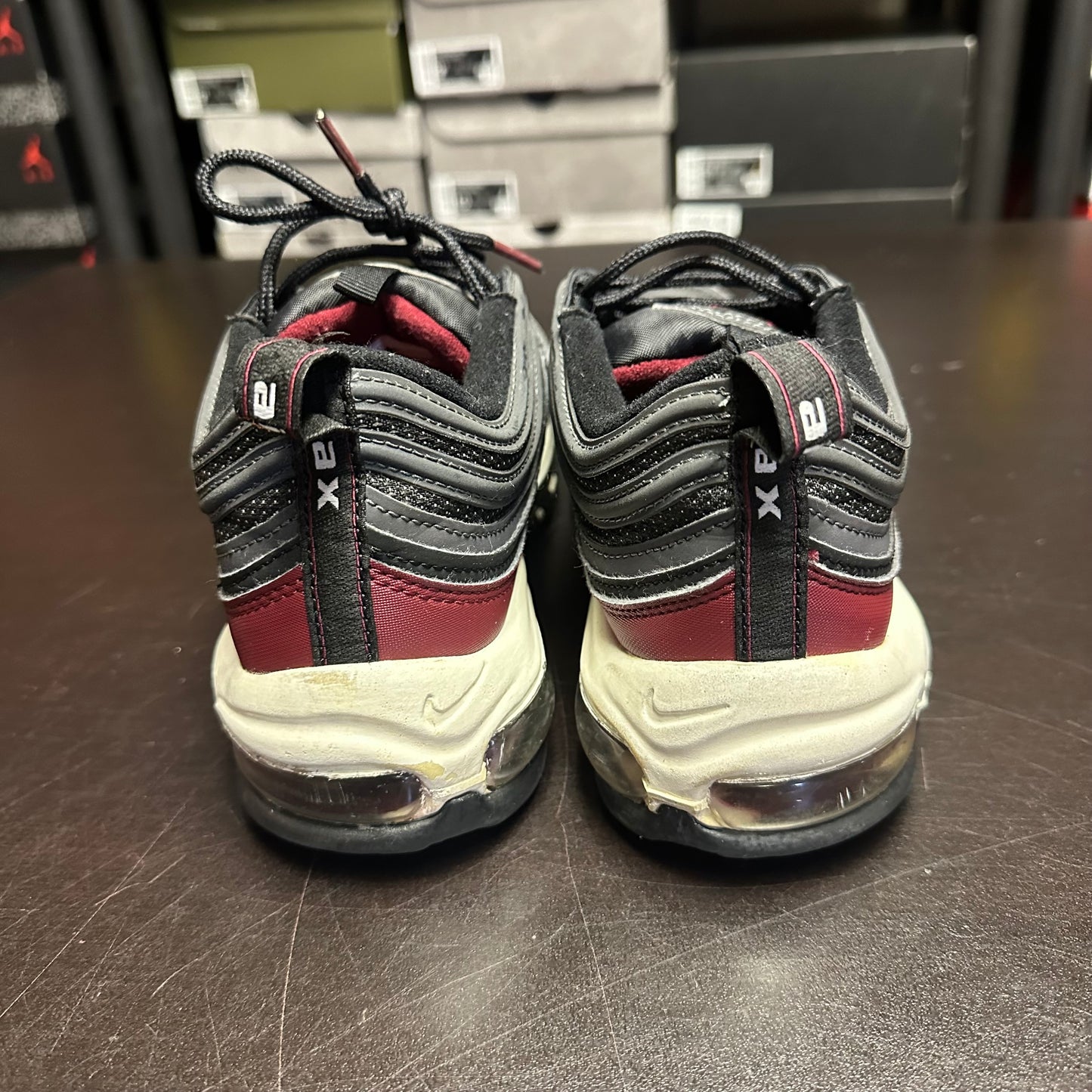 Nike Air Max 97 Black Team Red (Pre-Owned) (9) *NO BOX*